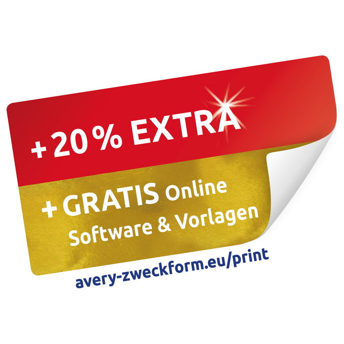 AVERY Zweckform Etiquetas L4732REV-25 Blanco 35,6 x 16,9 mm, 2.400 unidades