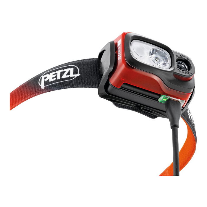 Petzl SWIFT RL Linterna Frontal, 1100 lm, 155 m, Recargable USB, Negro/Blanco