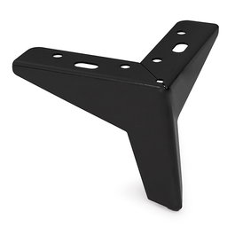 Q&Q Pata Metálica Togo Acabado Negro Mate Altura H100