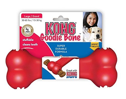 KONG Goodie Bone Rojo S Juguete Masticable para Perros con Goodie Grippers KONG Goodie Bone Rojo S Juguete Masticable para Perros con Goodie Grippers
