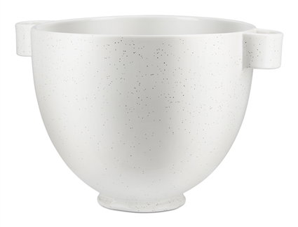 Kitchenaid 5KSM2CB5CB5PSS Bol de Cerámica Gris Moteado para Batidora Amasadora Apto para Microondas y Horno