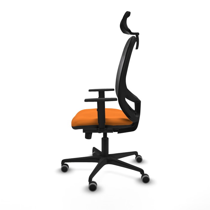 PIQUERAS Y CRESPO Silla de oficina Cilanco con mecanismo Sincro, Naranja y Negro PIQUERAS Y CRESPO Silla de oficina Cilanco con mecanismo Sincro, Naranja y Negro