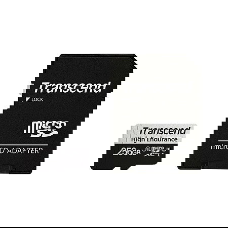 Transcend 350V Tarjeta microSDXC 256GB, Clase 10/U3, Velocidad Lectura 95 MB/s, Escritura 45 MB/s, Incluye Adaptador SD Transcend 350V Tarjeta microSDXC 256GB, Clase 10/U3, Velocidad Lectura 95 MB/s, Escritura 45 MB/s, Incluye Adaptador SD