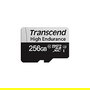 Transcend 350V Tarjeta microSDXC 256GB, Clase 10/U3, Velocidad Lectura 95 MB/s, Escritura 45 MB/s, Incluye Adaptador SD