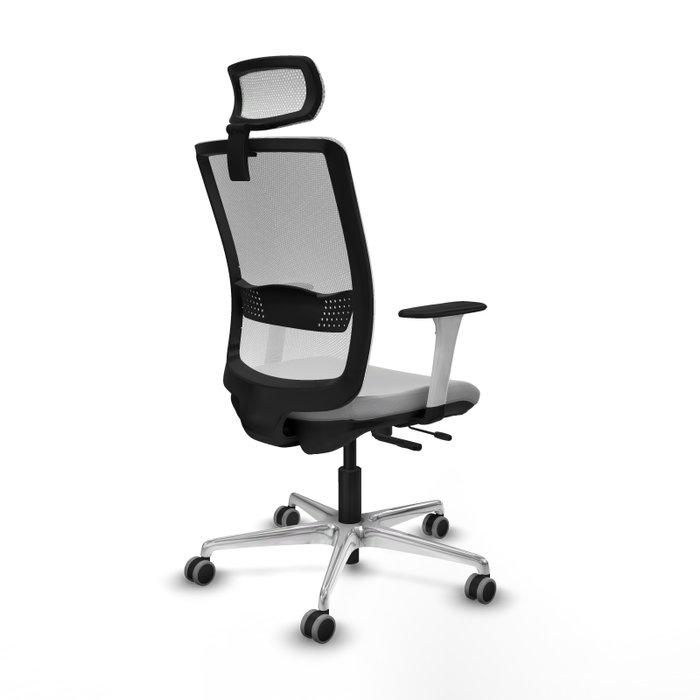 PIQUERAS Y CRESPO Silla de oficina Haches Gris claro/Blanco PIQUERAS Y CRESPO Silla de oficina Haches Gris claro/Blanco