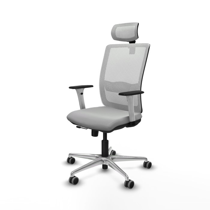 PIQUERAS Y CRESPO Silla de oficina Haches Gris claro/Blanco PIQUERAS Y CRESPO Silla de oficina Haches Gris claro/Blanco