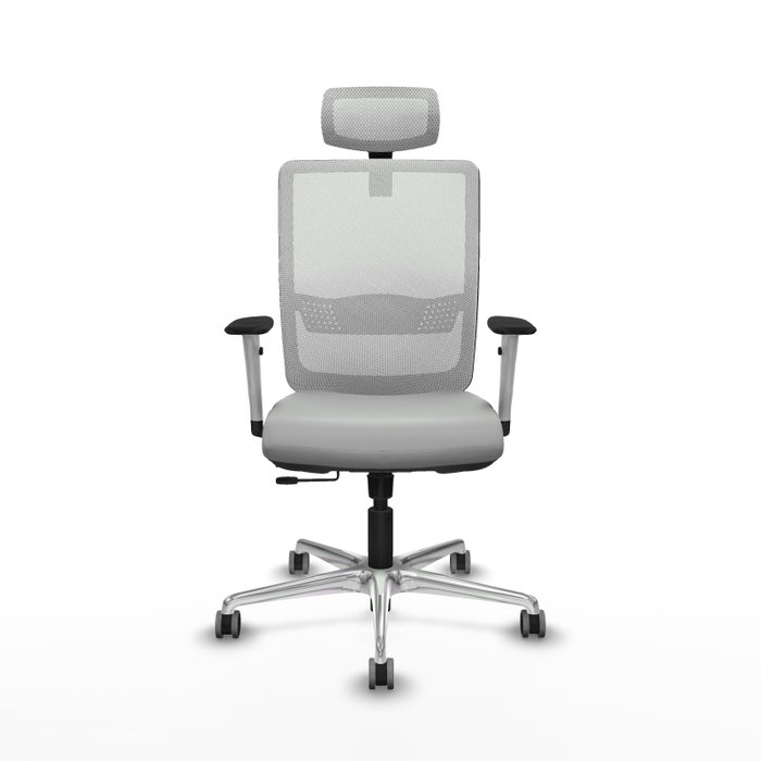 PIQUERAS Y CRESPO Silla de oficina Haches Gris claro/Blanco PIQUERAS Y CRESPO Silla de oficina Haches Gris claro/Blanco