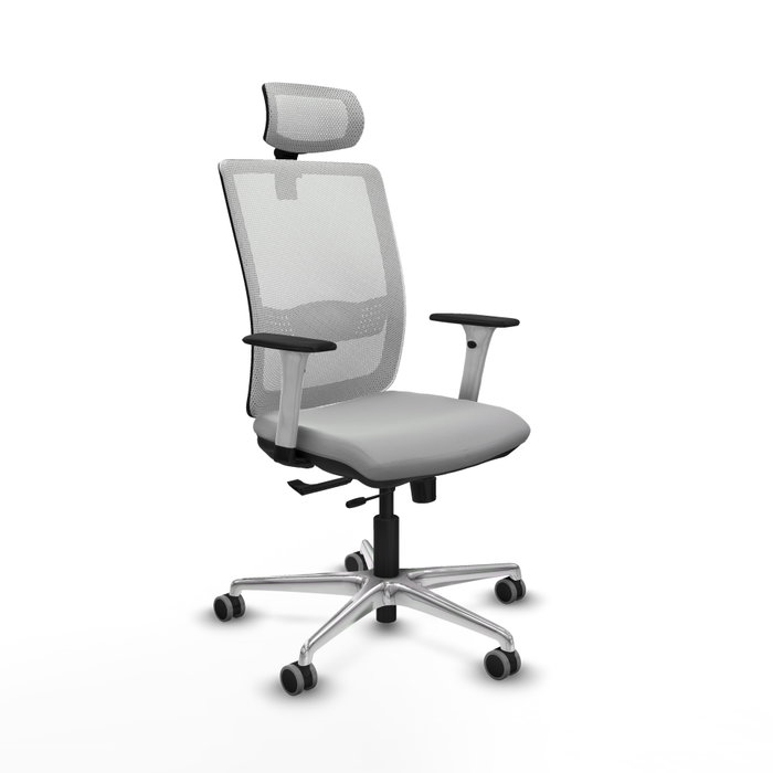 PIQUERAS Y CRESPO Silla de oficina Haches Gris claro/Blanco PIQUERAS Y CRESPO Silla de oficina Haches Gris claro/Blanco