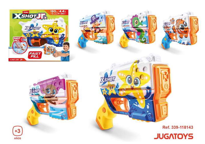 Zuru Pistola de Agua X-Shot Preschool Blaster 15'5x18'5x4'8cm - Modelos Surtidos para Niños a Partir de 6 Años