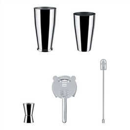 Alessi 5050SET Set Accesorios Cocktail Lunar Eclipse Acero Inoxidable 18/10