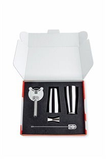 Alessi 5050SET Set Accesorios Cocktail Lunar Eclipse Acero Inoxidable 18/10 Alessi 5050SET Set Accesorios Cocktail Lunar Eclipse Acero Inoxidable 18/10
