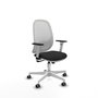 PIQUERAS Y CRESPO Silla de oficina Cilanco con mecanismo Sincro, Negro/Blanco
