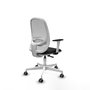 PIQUERAS Y CRESPO Silla de oficina Cilanco con mecanismo Sincro, Negro/Blanco