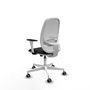 PIQUERAS Y CRESPO Silla de oficina Cilanco con mecanismo Sincro, Negro/Blanco