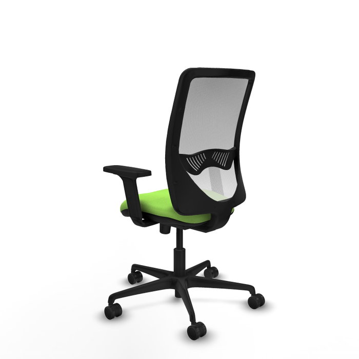 Silla de oficina Zulema con mecanismo Sincro tapizada con Tela color Pistacho y malla color Blanco. Equipada con lumbar 1D, Brazos 2D y Ruedas 65mm nailon Silla de oficina Zulema con mecanismo Sincro tapizada con Tela color Pistacho y malla color Blanco. Equipada con lumbar 1D, Brazos 2D y Ruedas 65mm nailon