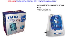 TALOX Matainsectos con ventilación EGS-05 7W