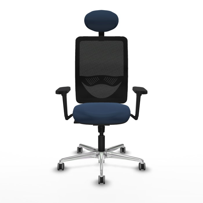 PIQUERAS Y CRESPO Silla de oficina Zulema con mecanismo Sincro, Azul marino y Negro PIQUERAS Y CRESPO Silla de oficina Zulema con mecanismo Sincro, Azul marino y Negro