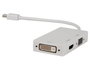 MicroConnect Adaptador Mini Display Port a DVI, VGA, HDMI para conectar pantallas