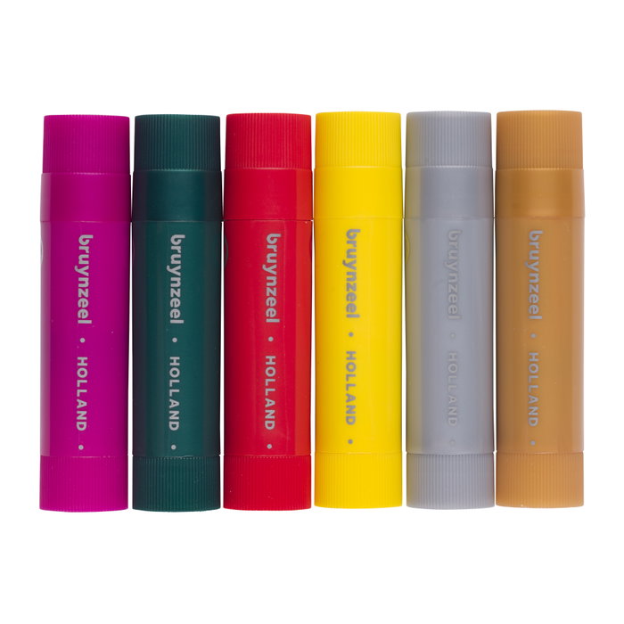 Bruynzeel Set de témperas en barra metálico de 6 colores
