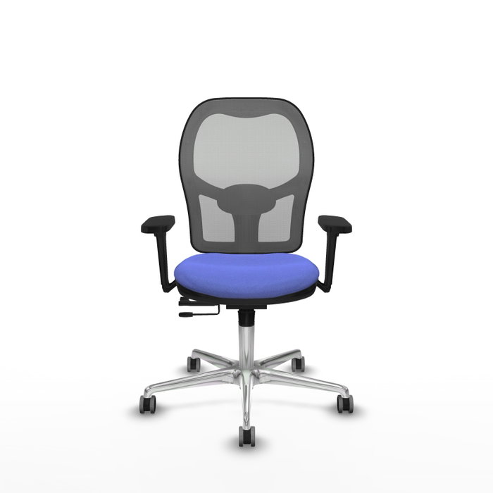 PIQUERAS Y CRESPO Silla de oficina Jorquera con mecanismo Sincro/Traslack, Azul claro y Gris PIQUERAS Y CRESPO Silla de oficina Jorquera con mecanismo Sincro/Traslack, Azul claro y Gris