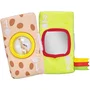 Sophie La Girafe Tarjetas sensoriales Sophie la Jirafa - Varios materiales con Braille y Velcro - Ref: AAATG69951