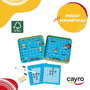 Cayro Juego Barcos Arrr de Madera en Caja de Metal, 8 Piezas, 2 Jugadores, 19x19x3,5cm