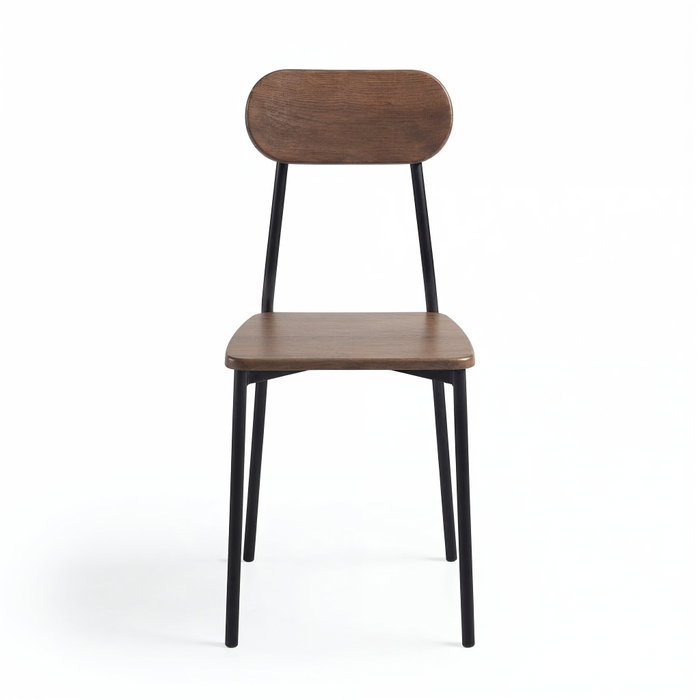 Moblekit Silla de Madera y Metal con Respaldo Sigrid Moblekit Silla de Madera y Metal con Respaldo Sigrid