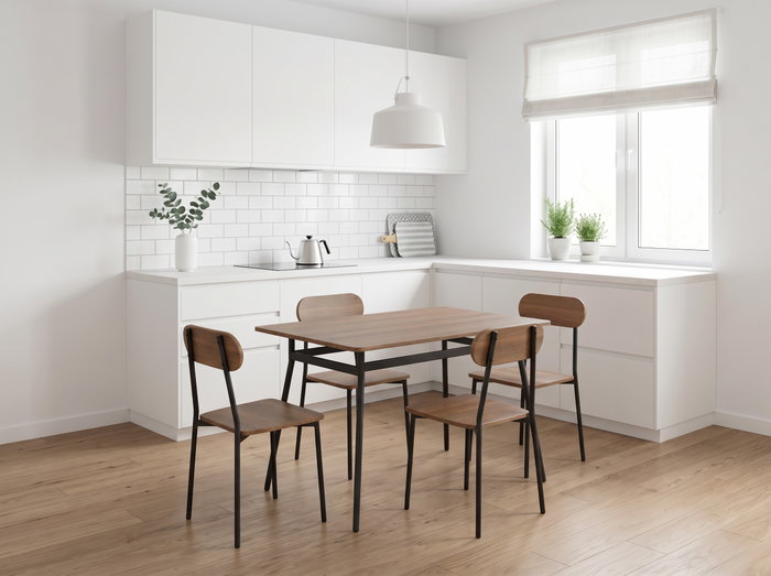 Moblekit Silla de Madera y Metal con Respaldo Sigrid Moblekit Silla de Madera y Metal con Respaldo Sigrid