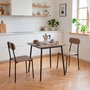 Moblekit Silla de Madera y Metal con Respaldo Sigrid