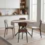 Moblekit Silla de Madera y Metal con Respaldo Sigrid
