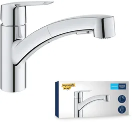 Grohe Mezclador de Fregadero Monomando de Lavabo con Acabado en Cromo