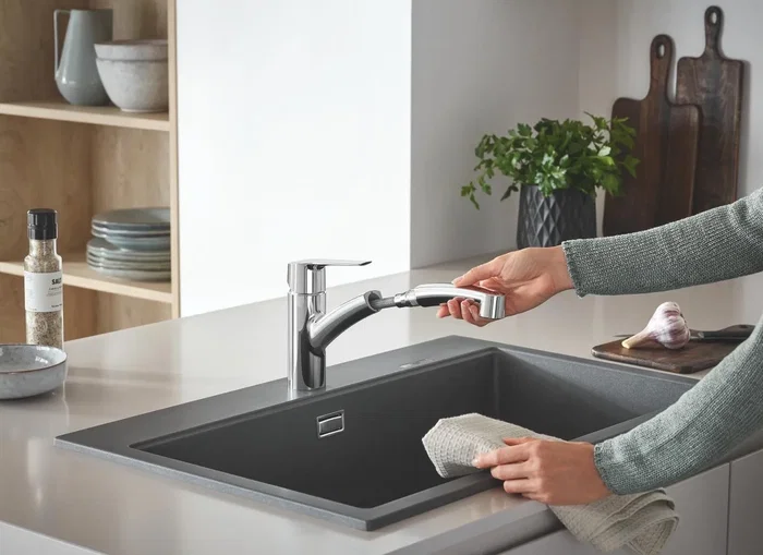 Grohe Mezclador de Fregadero Monomando de Lavabo con Acabado en Cromo