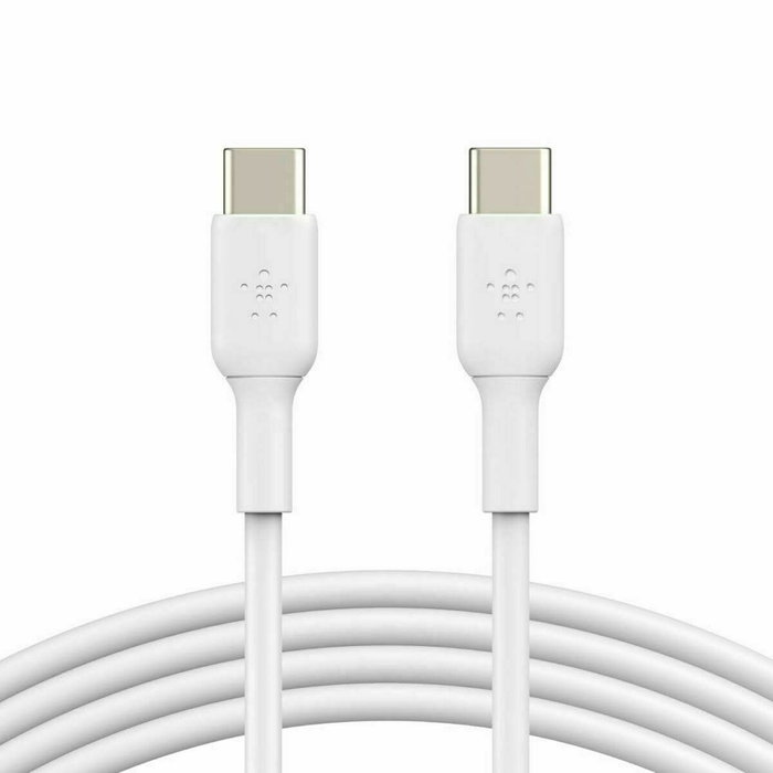 Cable USB-C a USB-C Belkin CAB003BT2MWH Blanco 2 m