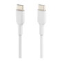 Belkin CAB003BT2MWH Cable USB-C a USB-C 2 Metros Blanco, PVC, Plug and Play