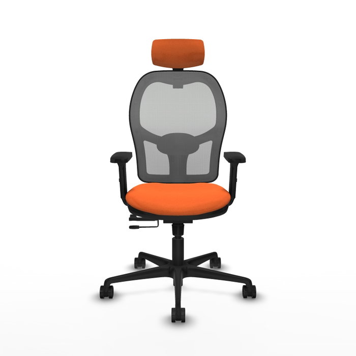 PIQUERAS Y CRESPO Silla de oficina Jorquera Naranja y Gris