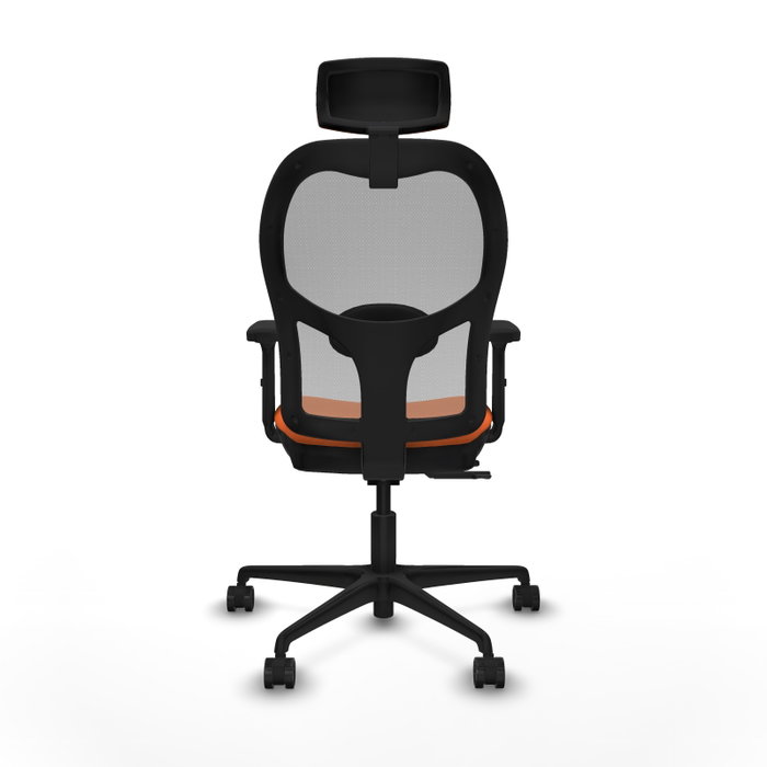 PIQUERAS Y CRESPO Silla de oficina Jorquera Naranja y Gris