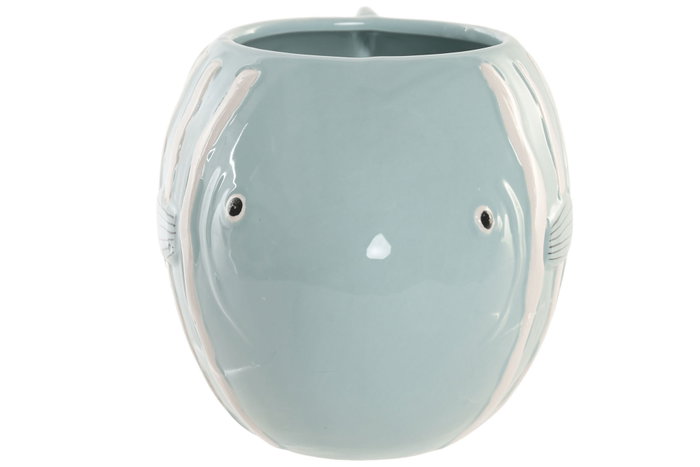 DKD Home Decor Jarron Cnacc 26 Mediterraneo Azul Celeste Blanco Gres 14 x 14 x 24 cm DKD Home Decor Jarron Cnacc 26 Mediterraneo Azul Celeste Blanco Gres 14 x 14 x 24 cm
