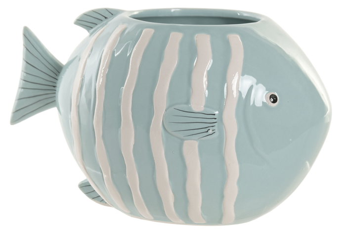 DKD Home Decor Jarron Cnacc 26 Mediterraneo Azul Celeste Blanco Gres 14 x 14 x 24 cm DKD Home Decor Jarron Cnacc 26 Mediterraneo Azul Celeste Blanco Gres 14 x 14 x 24 cm