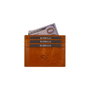Zoozie Bags Cartera Seul - Mustard Unisex Piel Auténtica 100% Unisex Lujosa y Sofisticada Elegante y Compacta Organizador para Tarjetas y Efectivo 10.5x2x8.3cm