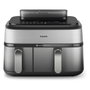 Philips Airfryer NA555/00 Dual Basket 9L Silver