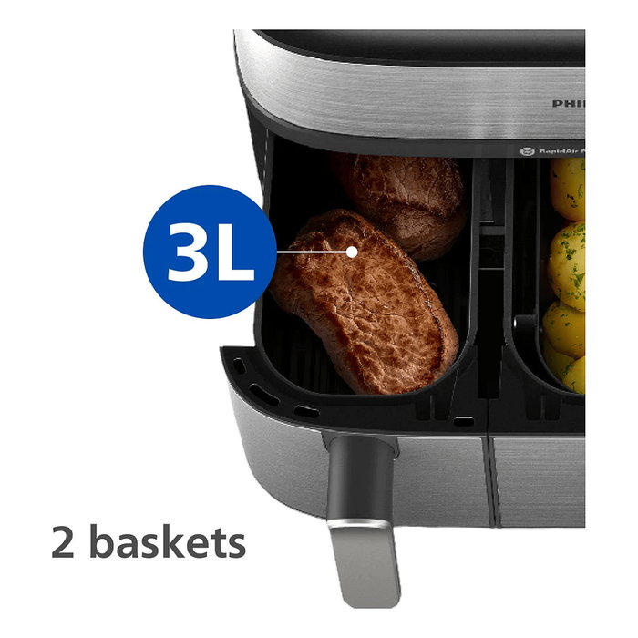 Philips Serie 5000 NA555/00 Dual 9L Plateado