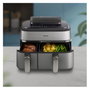 Philips Airfryer NA555/00 Dual Basket 9L Silver