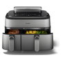 Philips Airfryer NA555/00 Dual Basket 9L Silver