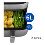 Philips Serie 5000 NA555/00 Dual 9L Plateado
