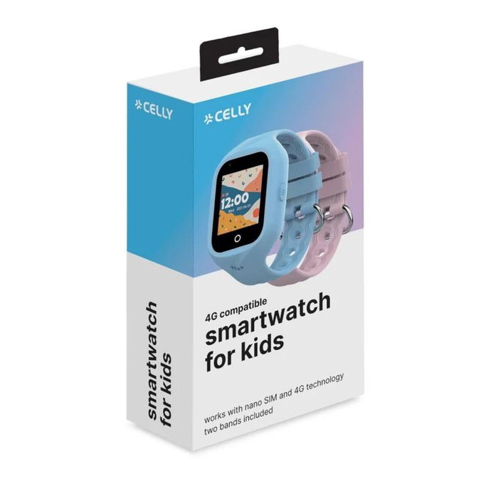 Celly KIDSWATCH4G Smartwatch 4G para Niños - Negro Celly KIDSWATCH4G Smartwatch 4G para Niños - Negro
