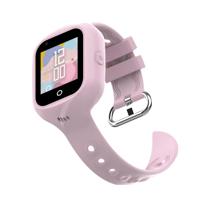 Celly KIDSWATCH4G Smartwatch Reloj Inteligente para Niños con 4G, GPS, Llamadas, Cámara, Pantalla Táctil 1.4", Correas Azul y Rosa - Negro