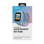 Celly KIDSWATCH4G Smartwatch Reloj Inteligente para Niños con 4G, GPS, Llamadas, Cámara, Pantalla Táctil 1.4", Correas Azul y Rosa - Negro