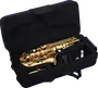 SML Saxofón Soprano Curvado SC620 SML Dorado Lacado Sib Con Kit BG Completo