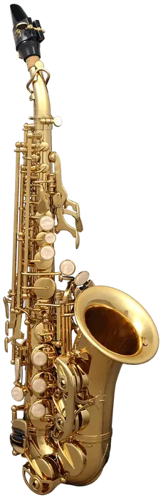 SML Saxofón Soprano Curvado SC620 SML Dorado Lacado Sib Con Kit BG Completo