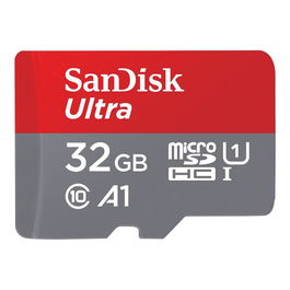 SanDisk Tarjeta de Memoria MicroSDHC Ultra UHS-I de 32 GB, hasta 120 MB/s, Clase 10, U1, A1, Incluye Adaptador SD, para Smartphone, Tablet y Cámara